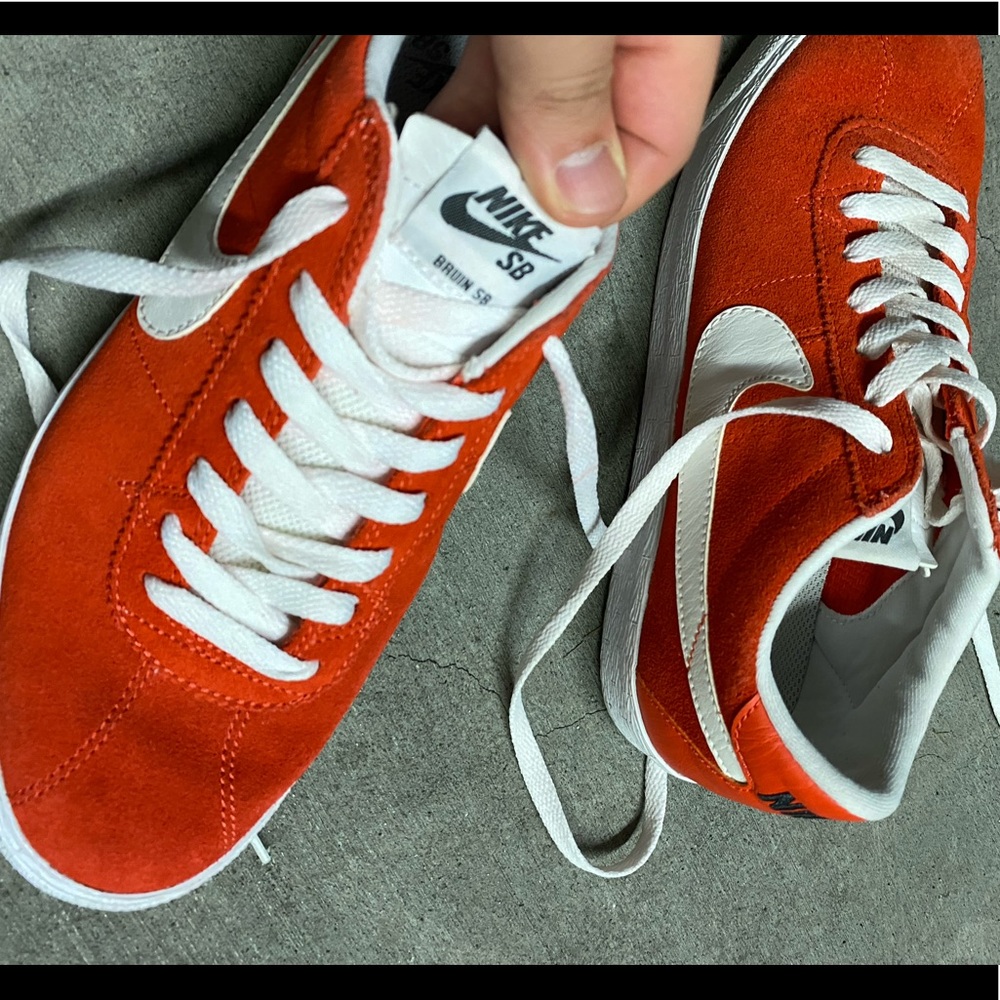 Red Nike Bruin SB Sneakers - Picture 6 of 8
